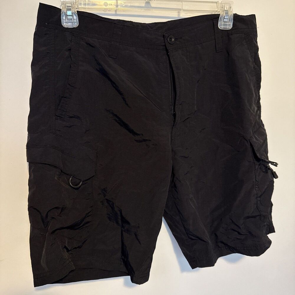 Men Shorts 36 Black Regular Fit Cargo Gorpcore Hiking Outdoor Burnside Explorer